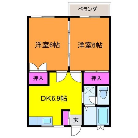 サニーハウス宮田の物件間取画像